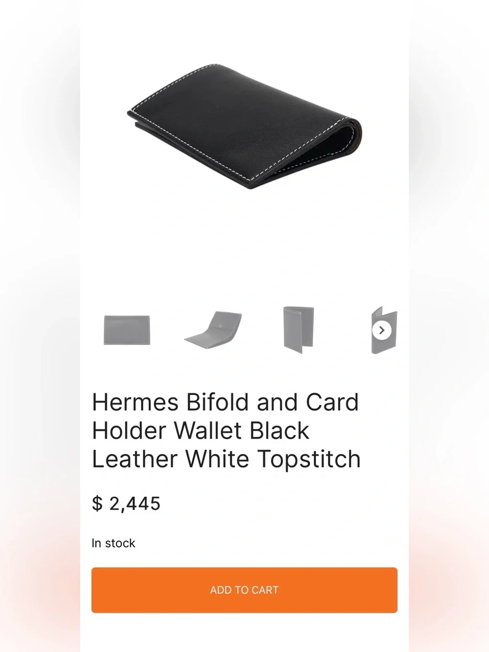✨Hermes Limited Edition Bifold and Card Holder Wallet Unisex